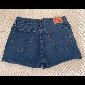 Levi’s 710 Denim Cropped Shorts